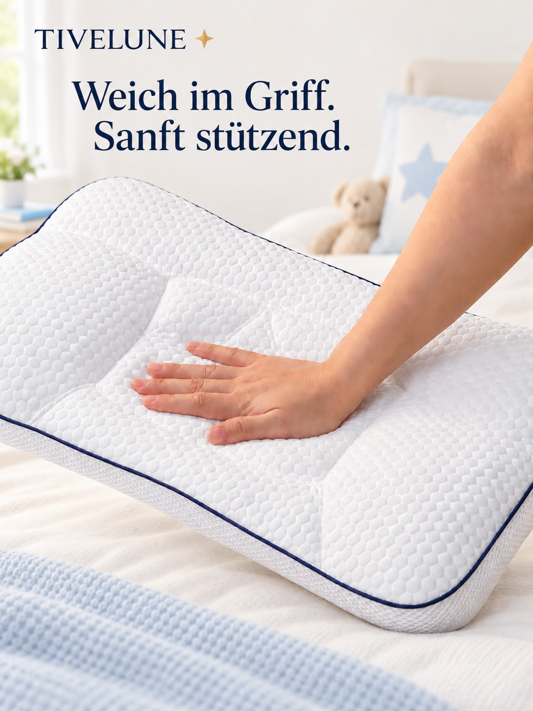 TIVELUNE Ergonomisches Kinderkissen