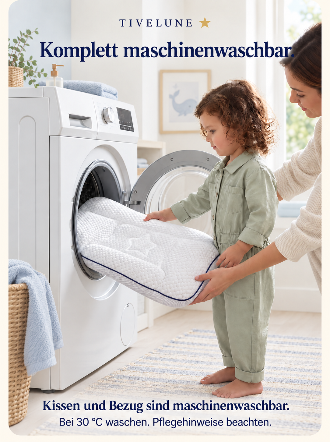 TIVELUNE Ergonomisches Kinderkissen