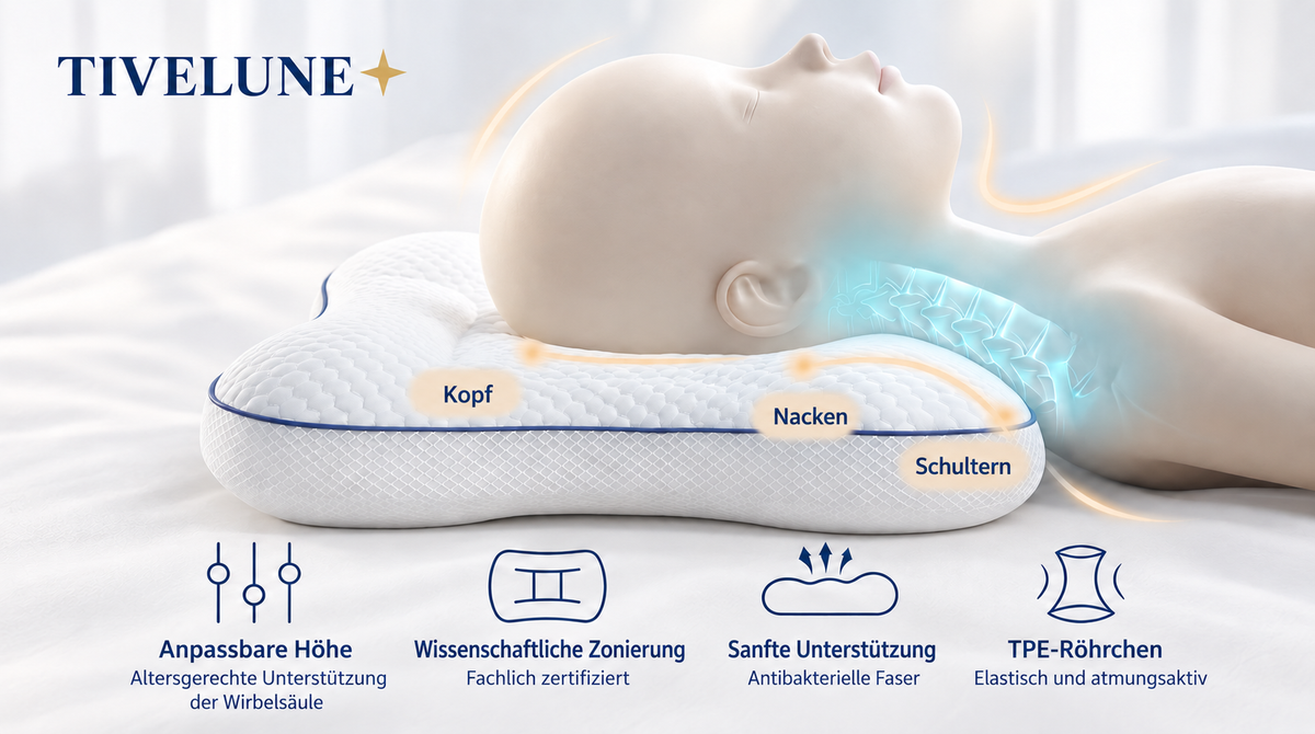 TIVELUNE Ergonomisches Kinderkissen
