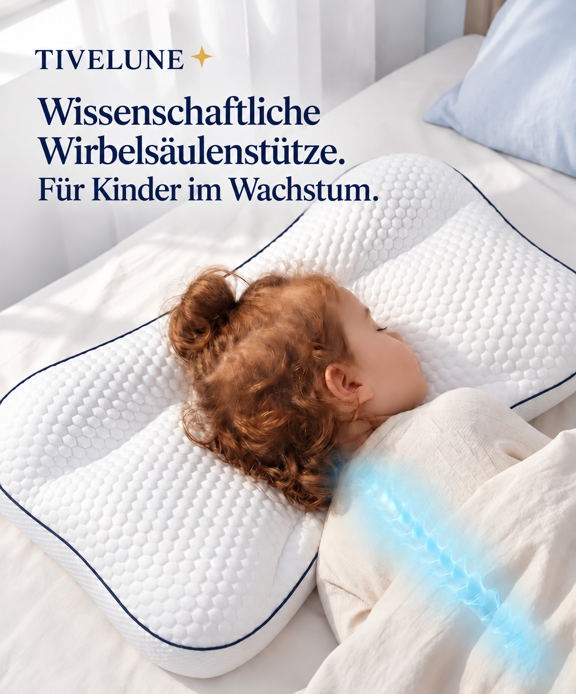 TIVELUNE Ergonomisches Kinderkissen